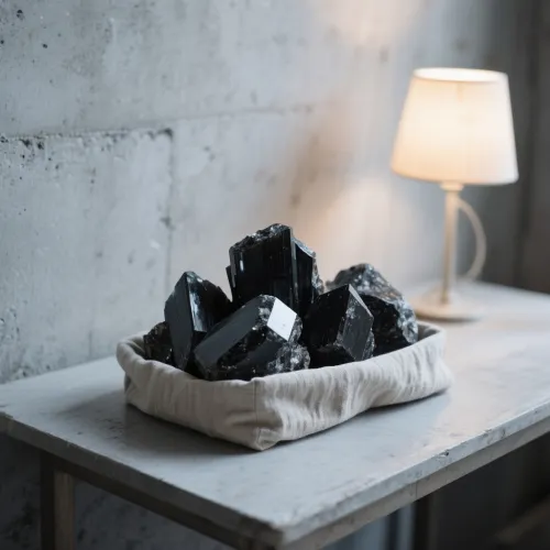 Microscopic comparison of tourmaline versus quartz surface wear patterns